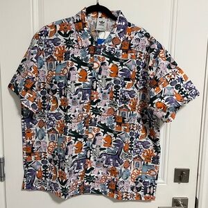 NWT - Adidas Originals Kentaro Okawara Men’s Short Sleeve Sports Shirt - Size L